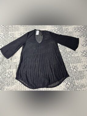 Jordan Taylor Black Swim Cover Up Dress Ladies Size Large New with Tags